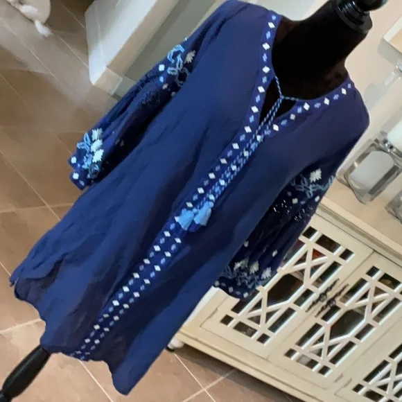 sachin and babi light blue dress Vineyard vines strapless maxi main image 1